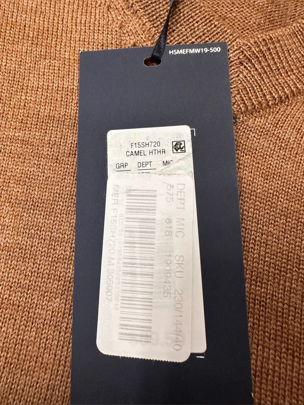 Hart Schaffner Marx new tag